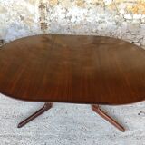 Expandable Scandinavian rosewood dining table by CJ Rosengaarden, circa 60's
