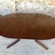 Expandable Scandinavian rosewood dining table by CJ Rosengaarden, circa 60's