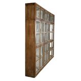 Large display case in old patinated teak