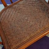Banquette avec table rotin
