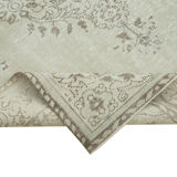 Handwoven unique anatolian beige carpet 192 cm x 316 cm