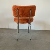 Orange furry chair 60