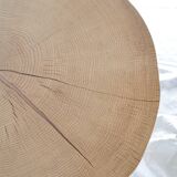 Round wooden coffee table