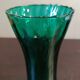 Textured glass vase and carafe duo in blown green glass, Biot style, 1960s.
