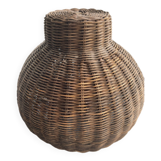 Wicker lampshade