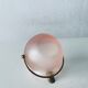 Glass and brass ball ashtray