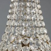 Antique metal and glass chandelier, Italy, 19th century