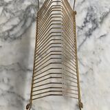 Gold metal and black scoubidou vinyl holders