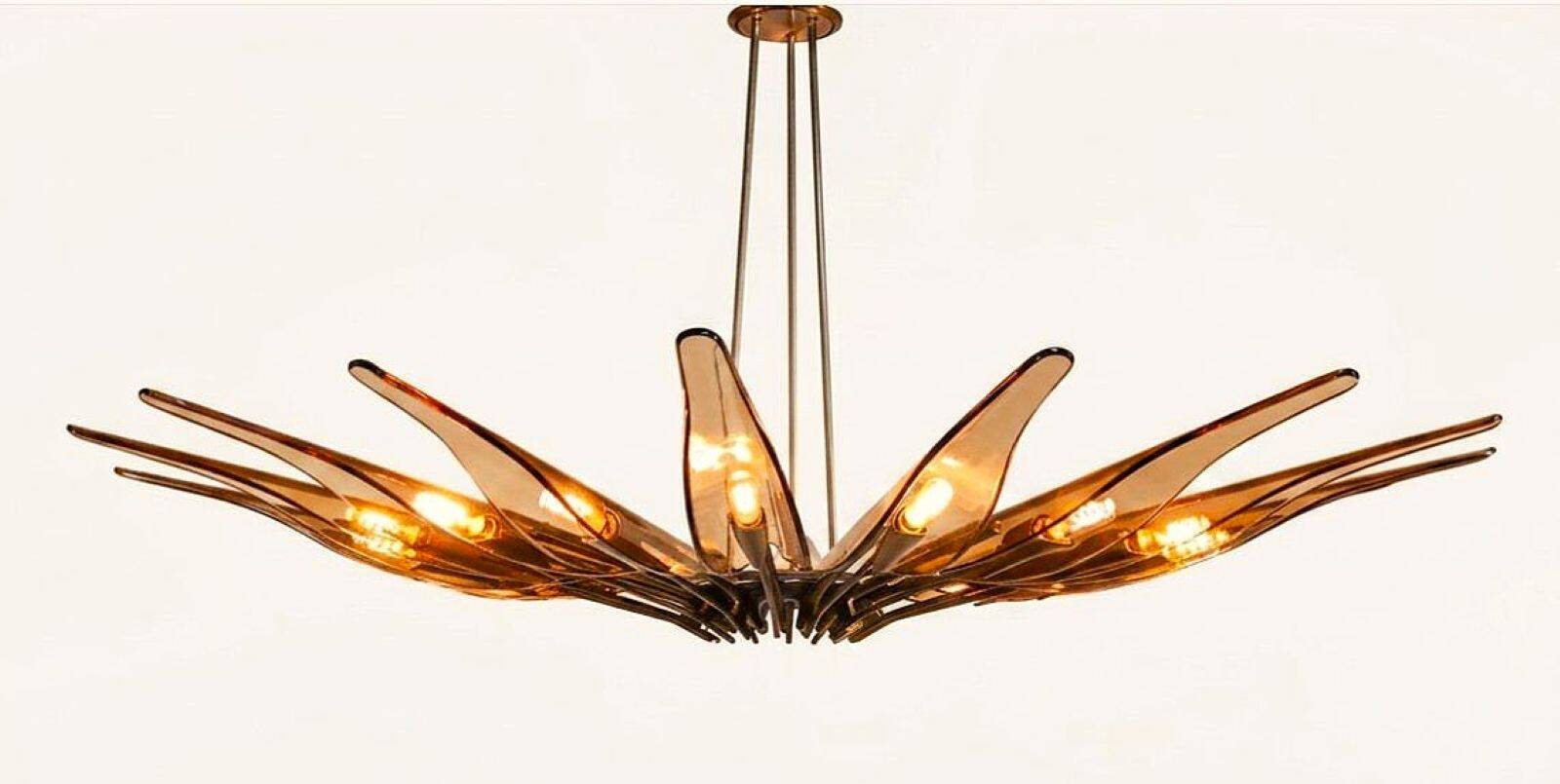 Dahlia Chandelier by Max Ingrand for Fontana Arte