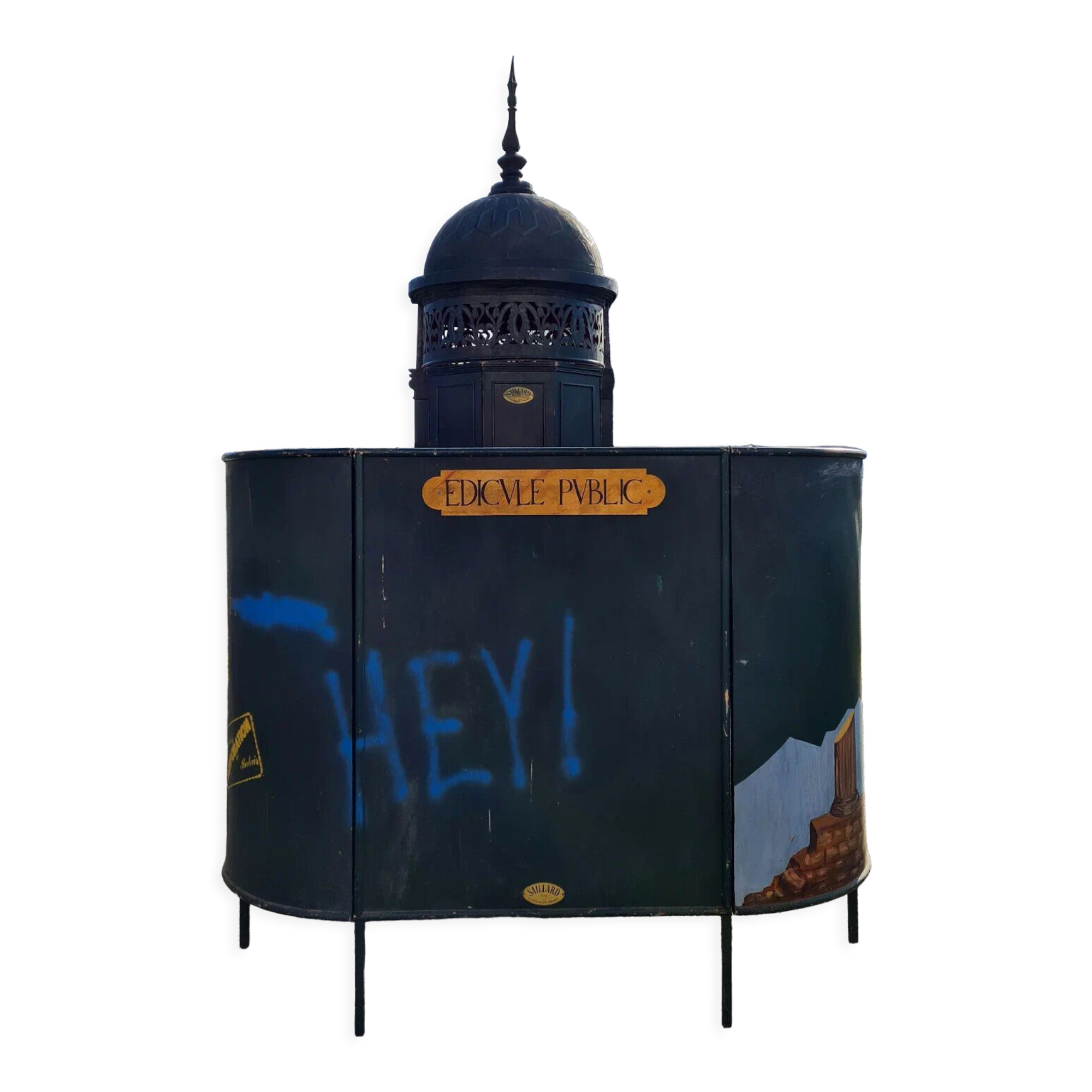 Public edicule made in sets for a former theater of Franche Comté