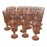 Set of 18 Rosaline stemmed glasses