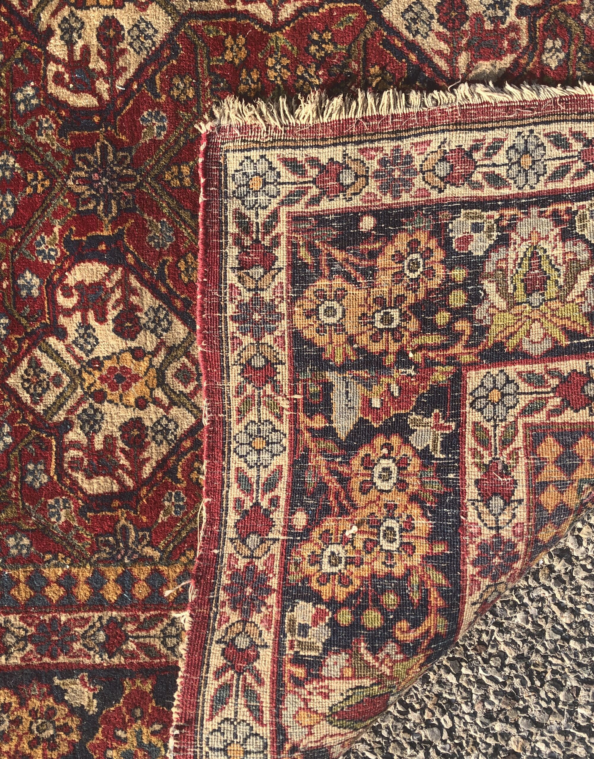 Tapis d'orient persan iran kirman 140x203cm
