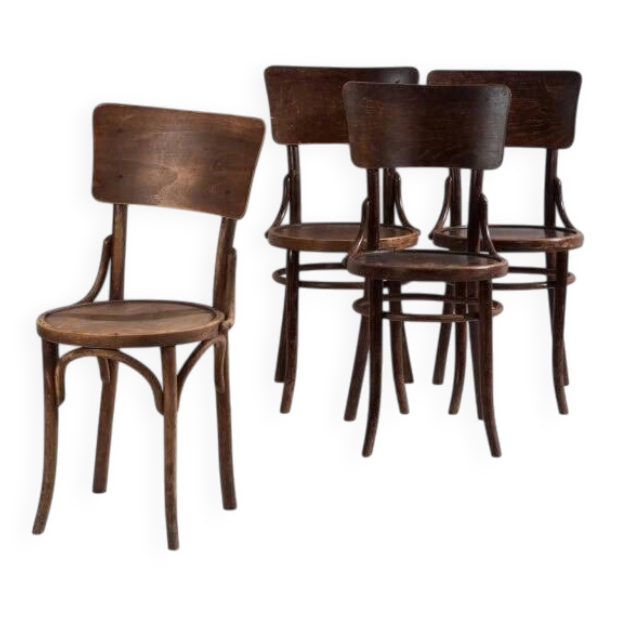 Set of antique chairs (circa 1920). Set of 4 pieces
