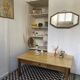 Miroir Art déco vintage bois marqueté
