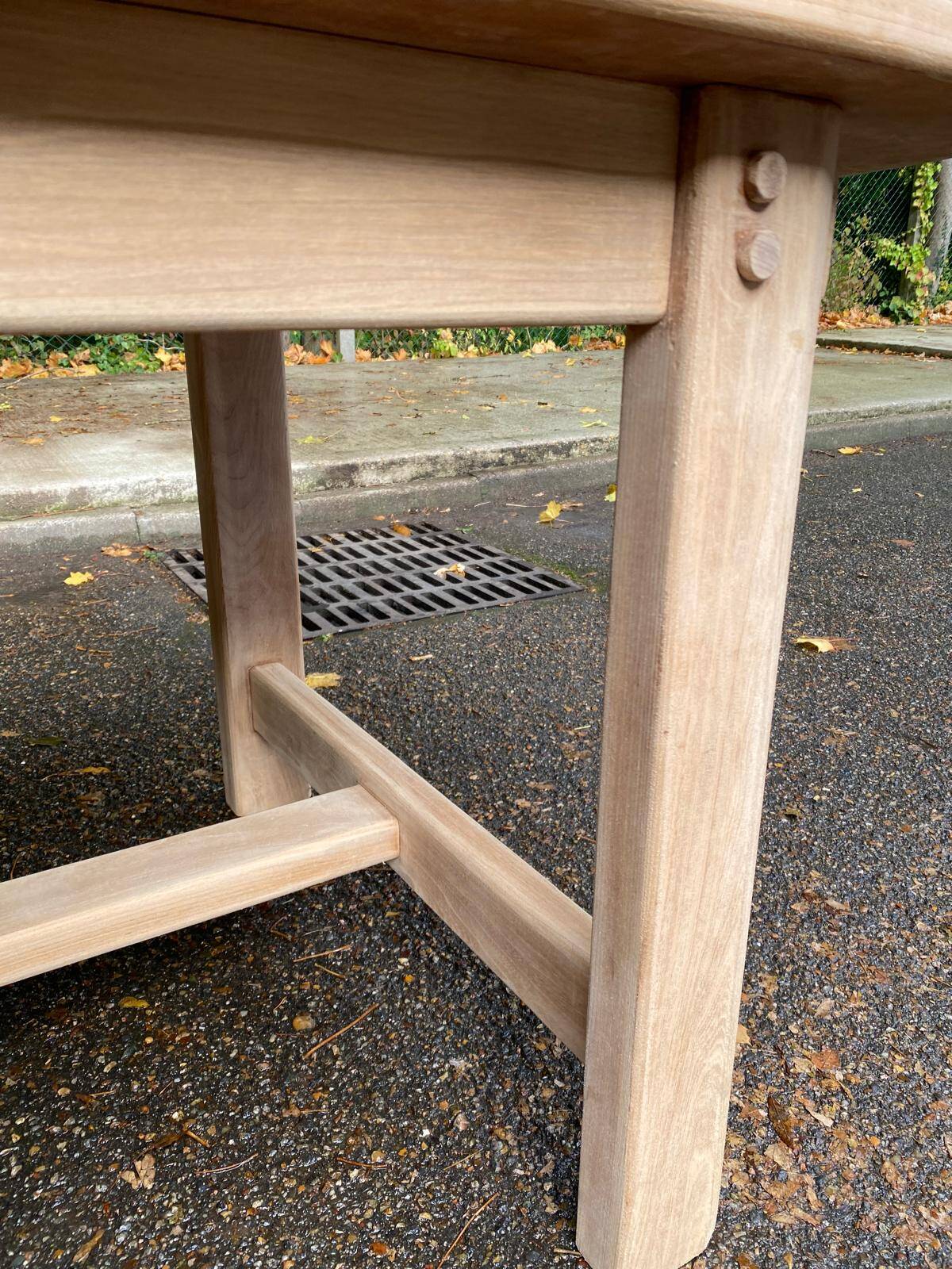 Table à manger de ferme extensible rénovée 240cm