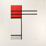 1970s Piet Mondrian Limited Edition Lithograph Numbered in Pencil.