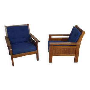 2 chaises longues brutalistes