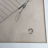 Sketch painting René Vincent