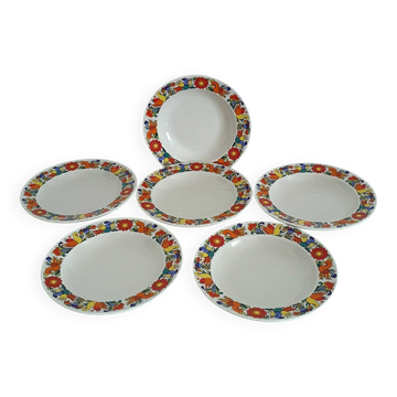 Set of 6 Villeroy & Boch soup plates - Acapulco model