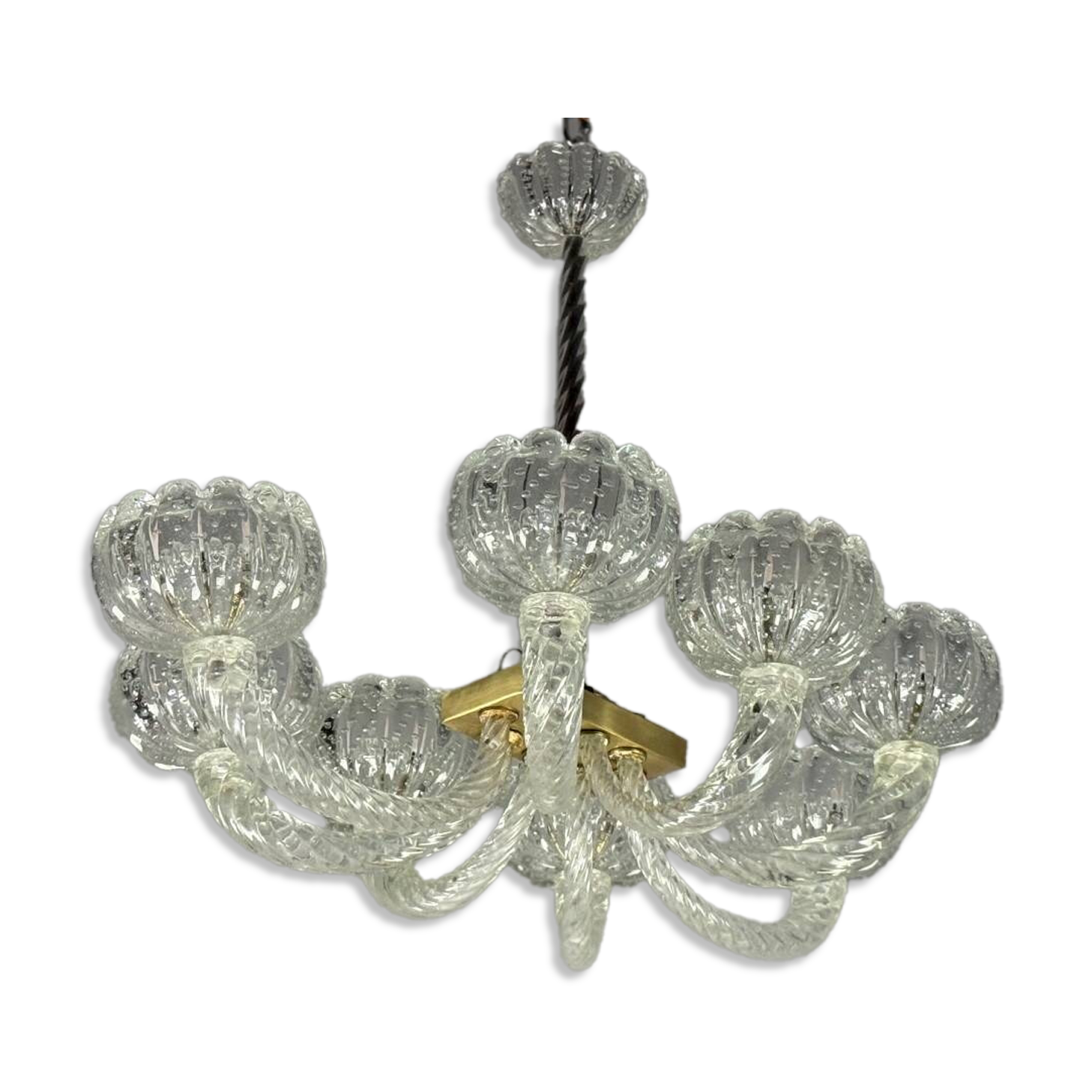Venetian Murano glass chandelier by Barovier, circa 1950