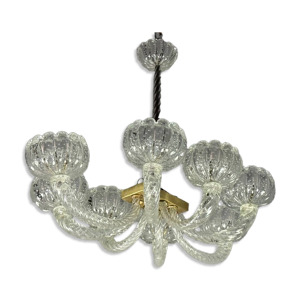 Lustre vénitien en verre - vers 1950