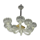 Lustre vénitien en verre de Murano par Barovier, vers 1950