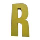 Industrial vintage letter in zinc