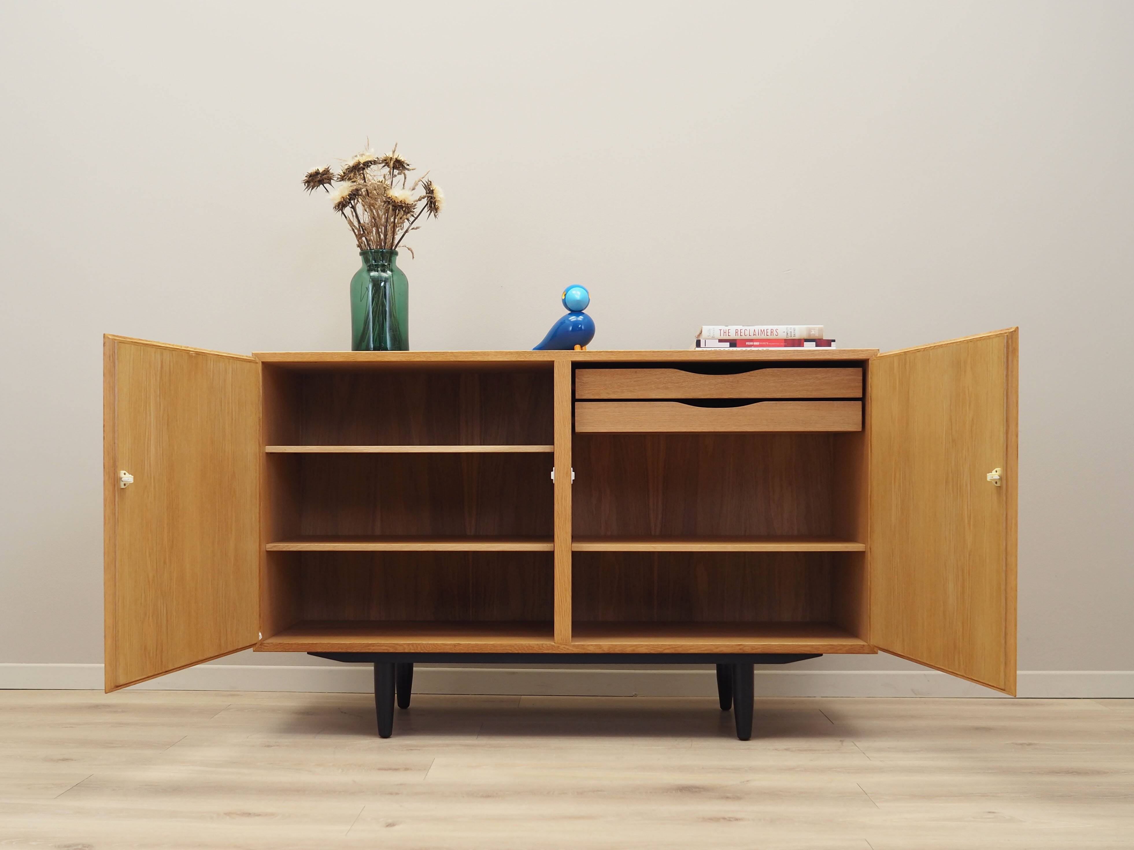 Ash cabinet, Danish design, 1970s, manufactured by Omann Jun