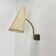 Rare adjustable diabolo brass stilnovo style wall ceiling light, italy 1950
