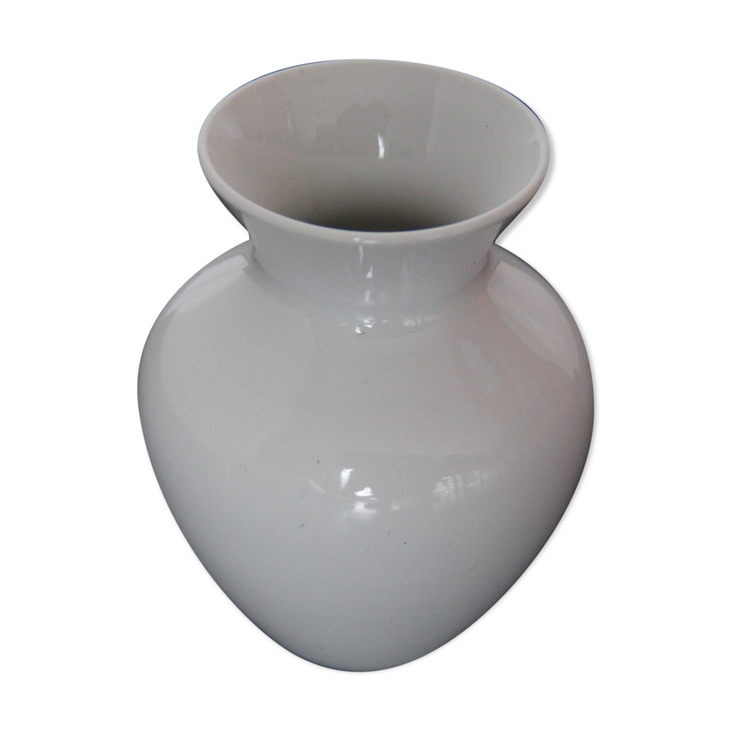 White porcelain vase