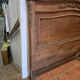 Old Louis XVI style oak headboard