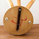 Vintage 3-spoke curved wood hook