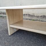 Travertine coffee table