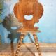Chaise escabelle fin XIXème