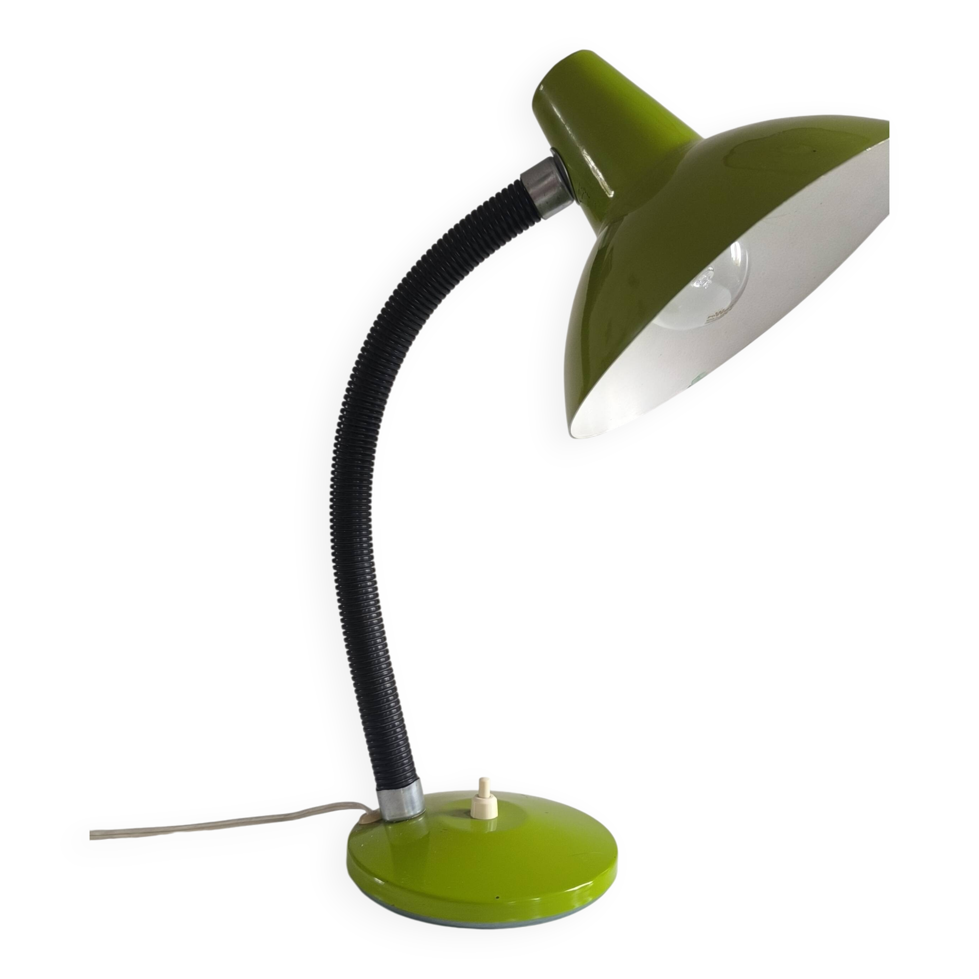 Apple green table lamp 1960