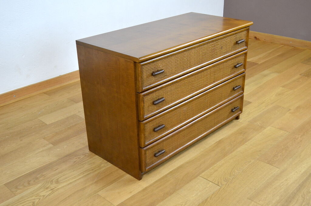 Vintage dresser in rattan 1970/1980