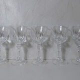 5 crystal water glasses 20cl