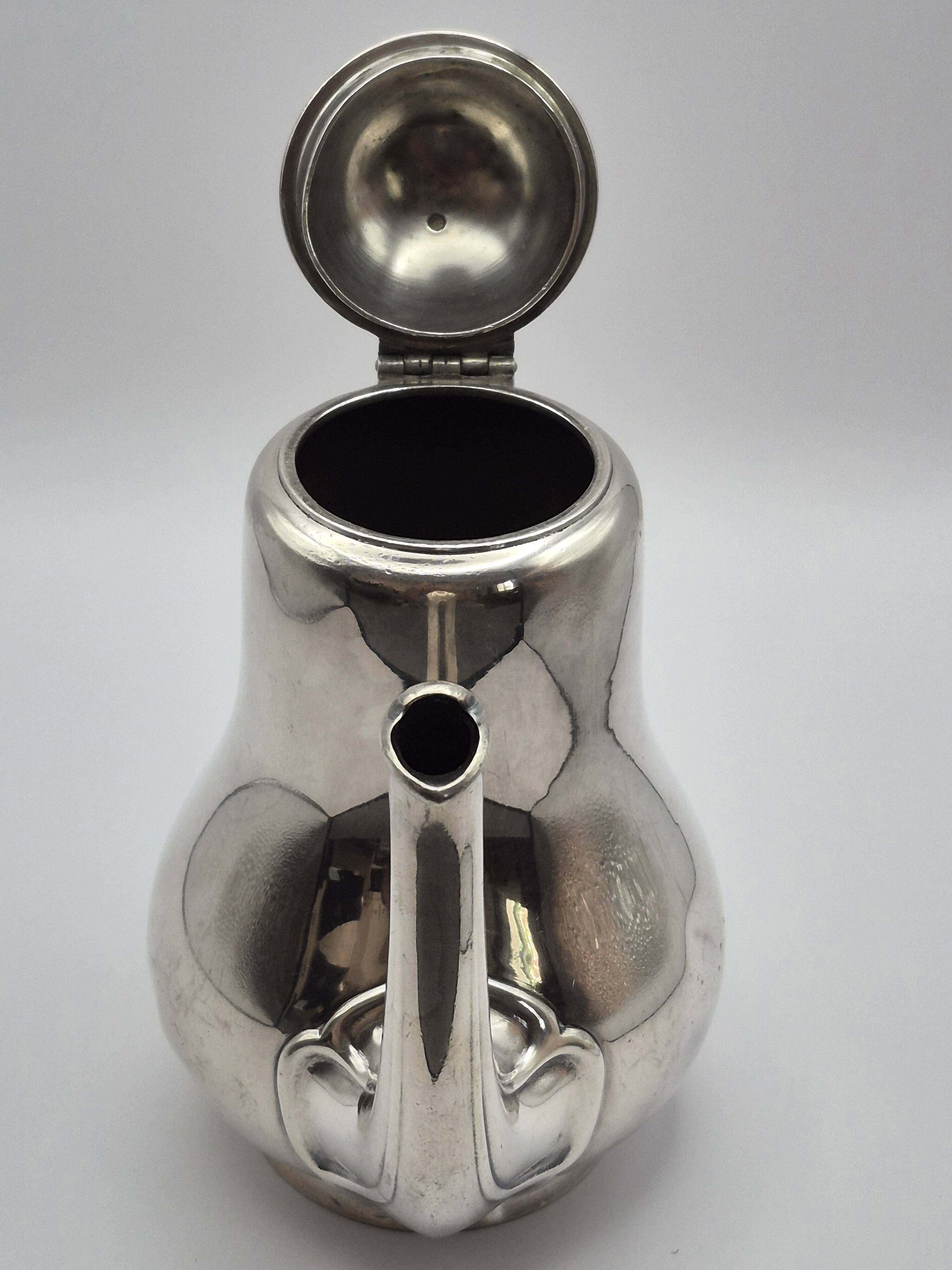 Antique teapot/coffee pot, silver-plated, Christofle house – A499