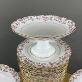 Service en porcelaine de pillivuyt & cie 59 pièces, xixe siècle