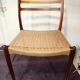 Chaises no78 palissandre/ corde Niels Otto Moller