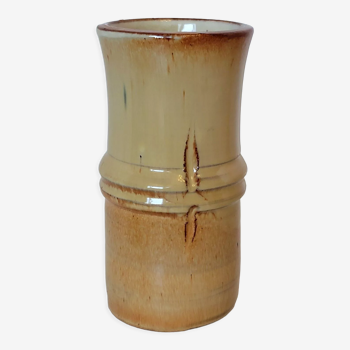 Bamboo-shaped ceramic vase