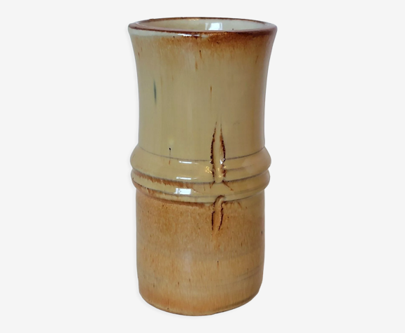Vase en céramique en forme de bambou