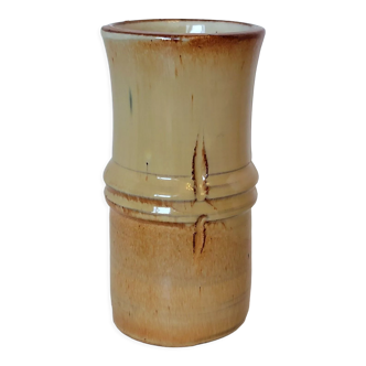 Bamboo-shaped ceramic vase