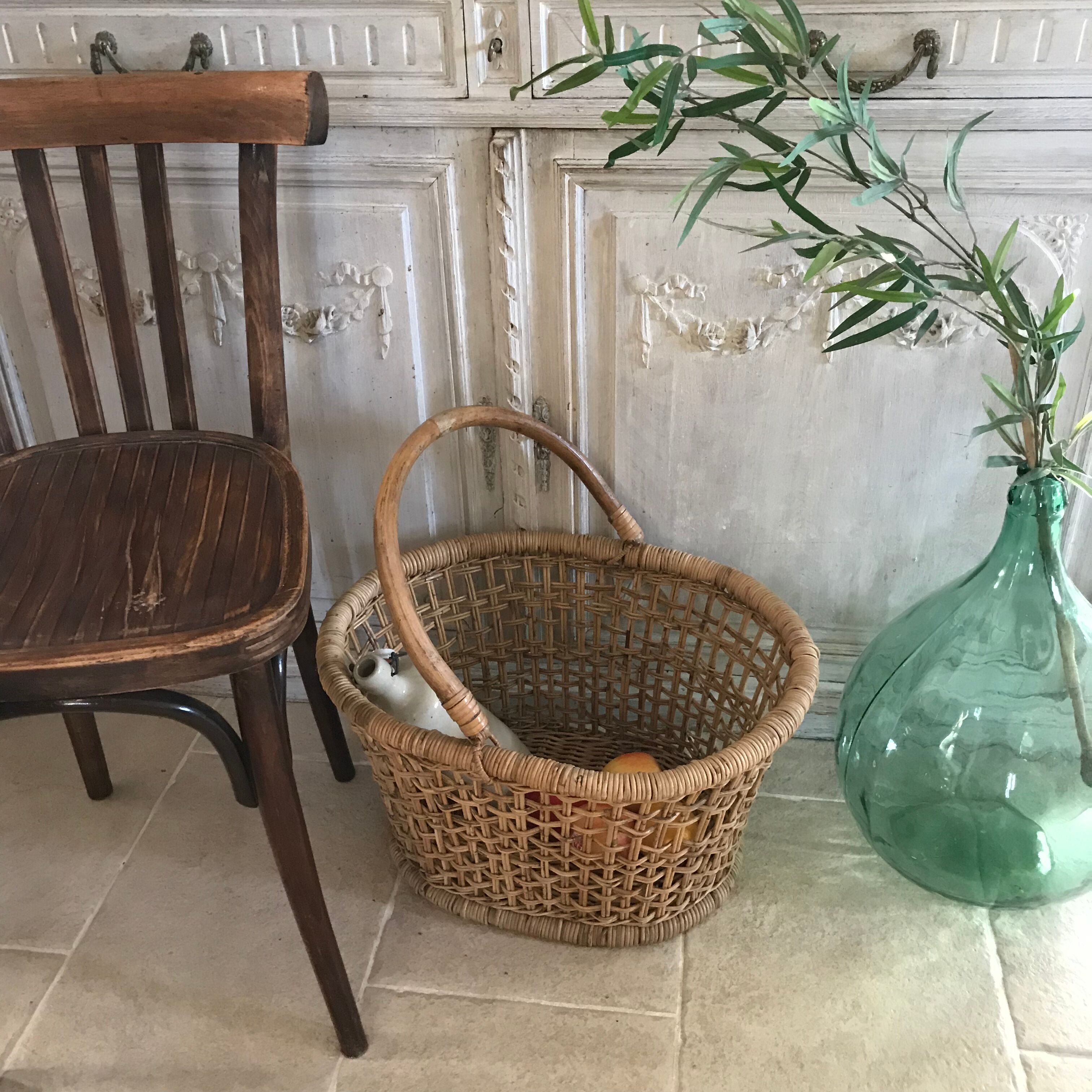 Vintage wicker basket