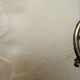 Vintage lampshade lace pleated transparent glass claw