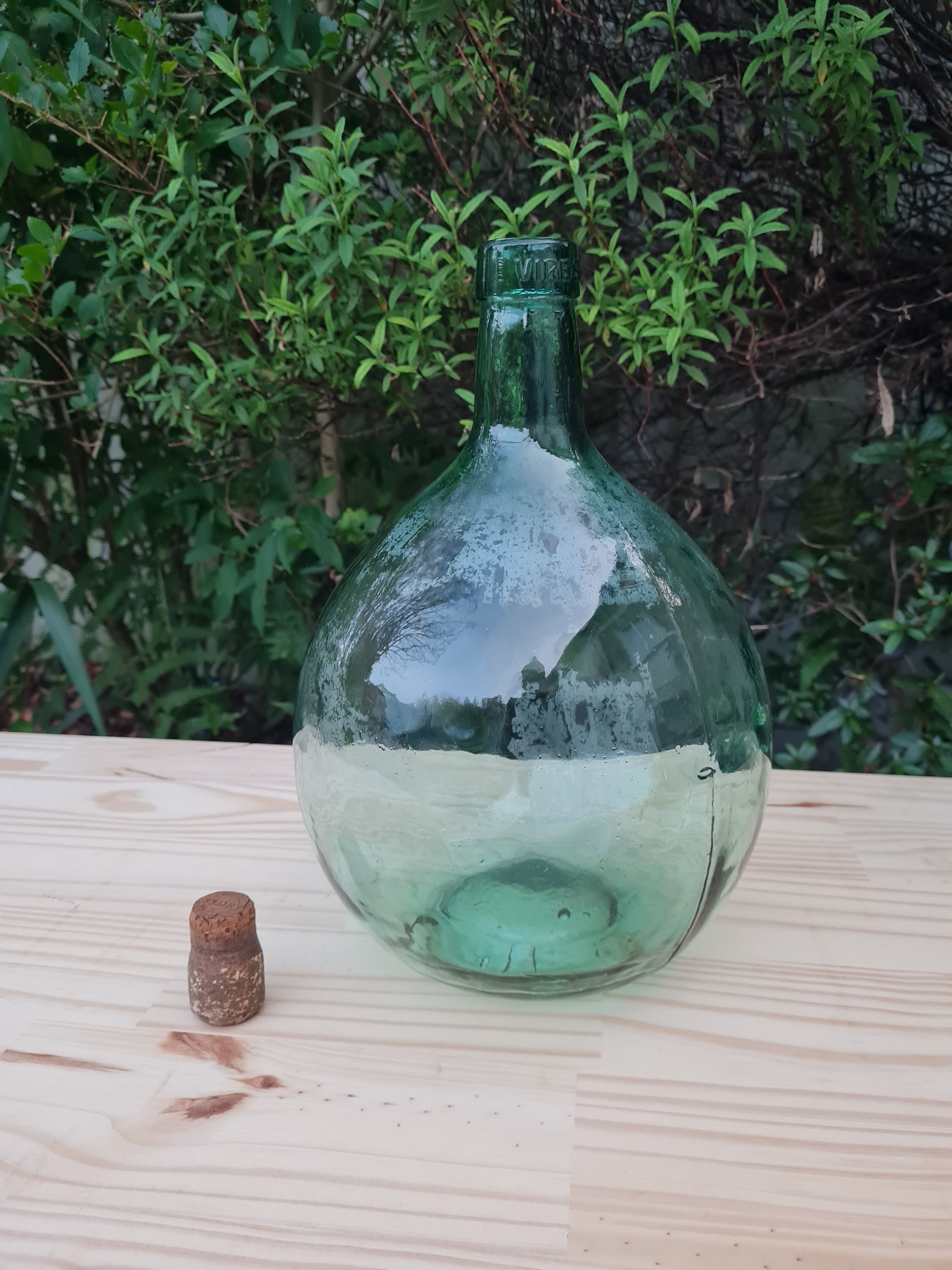 Vintage demijohn Viresa 5 Liters
