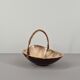 Iridescent ceramic cup or basket / signed / 50s / mid-century / vintage / xxth century