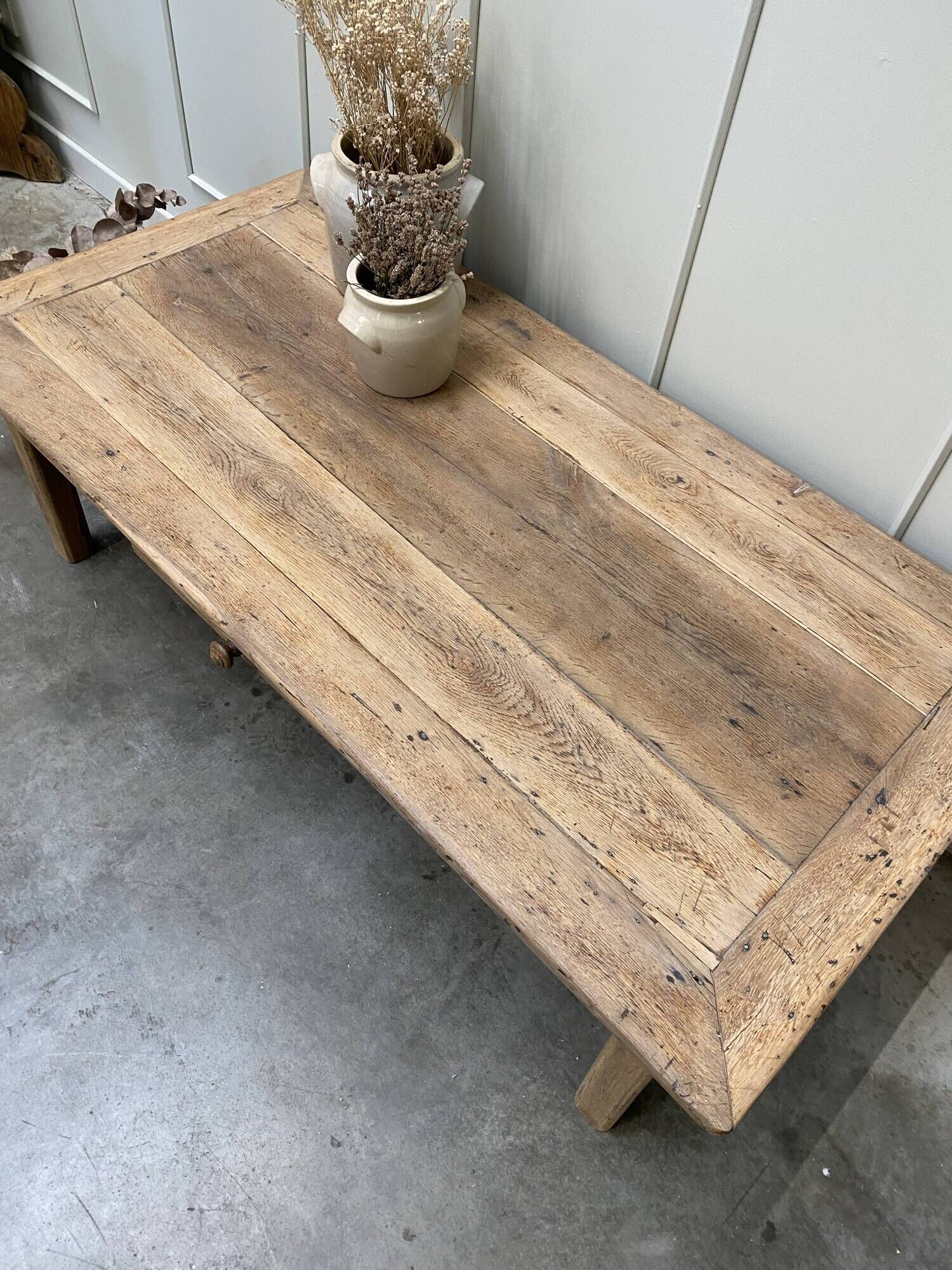 Coffee table and firm.