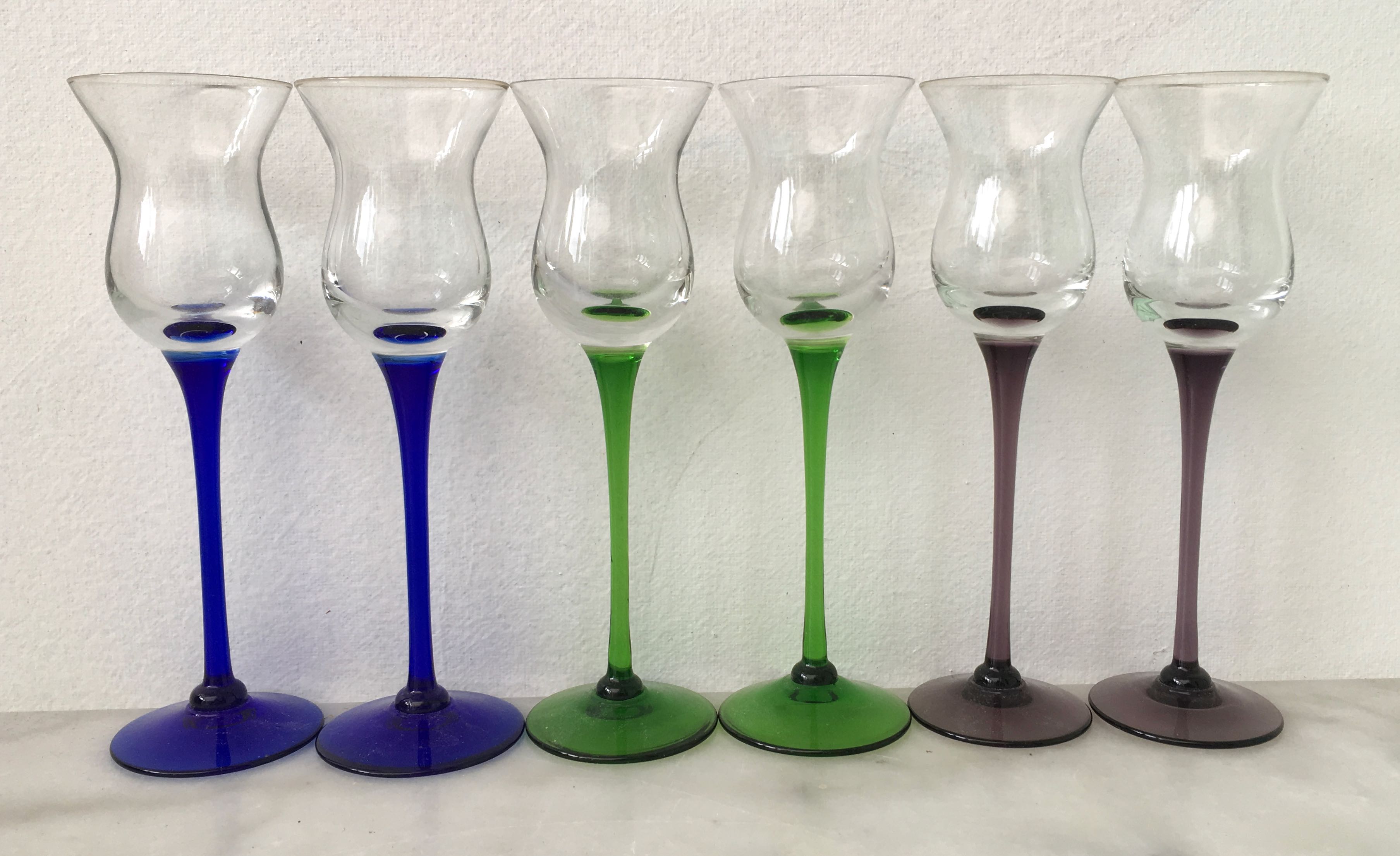 Set of 6 alcohol glasses