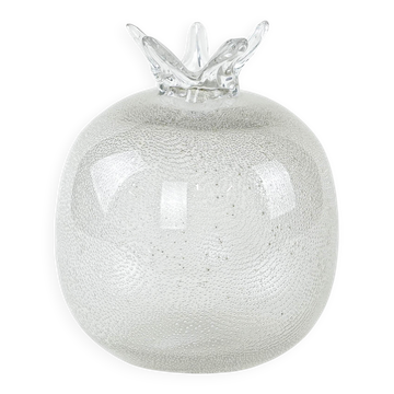 Glass vase in the shape of a pomegranate, Danish design, 1970s